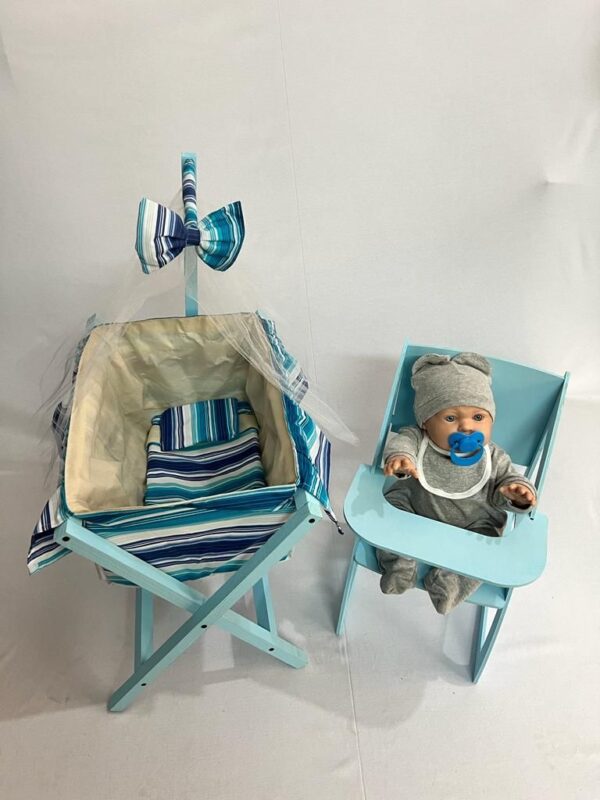 combo catre y silla de comer 50cm - Imagen 2