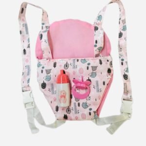 MOCHILA ROSA CON ACCESORIOS