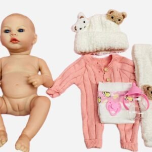 BEBE REBORN CON SONIDO 42 CM ROSA