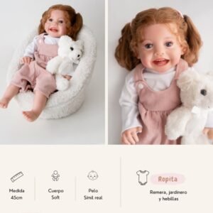 REBORN NENA 55 CM VINILO CON ACCESORIOS